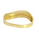 SORTIJA BICOLOR CON CIRCONITAS.