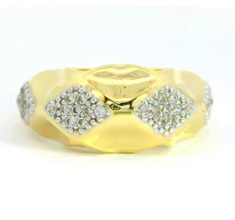 SORTIJA BICOLOR CON CIRCONITAS