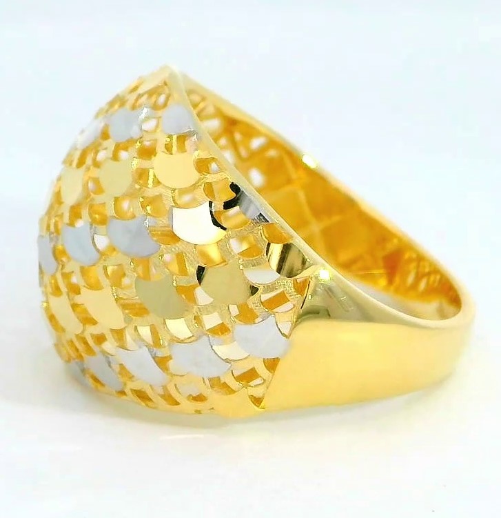 SORTIJA HOJAS BICOLOR