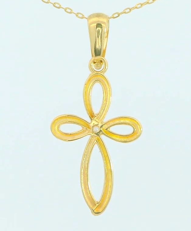 CRUZ CON CIRCONITA.15x10MM.