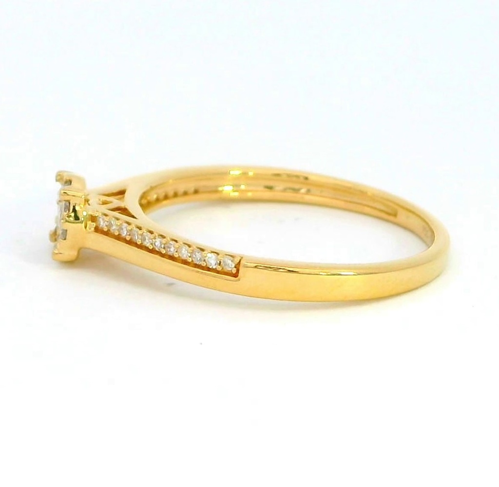 SORTIJA PRINCESA BRILLANTES 1/0.045+9/0.054+22/0.051 H-SI