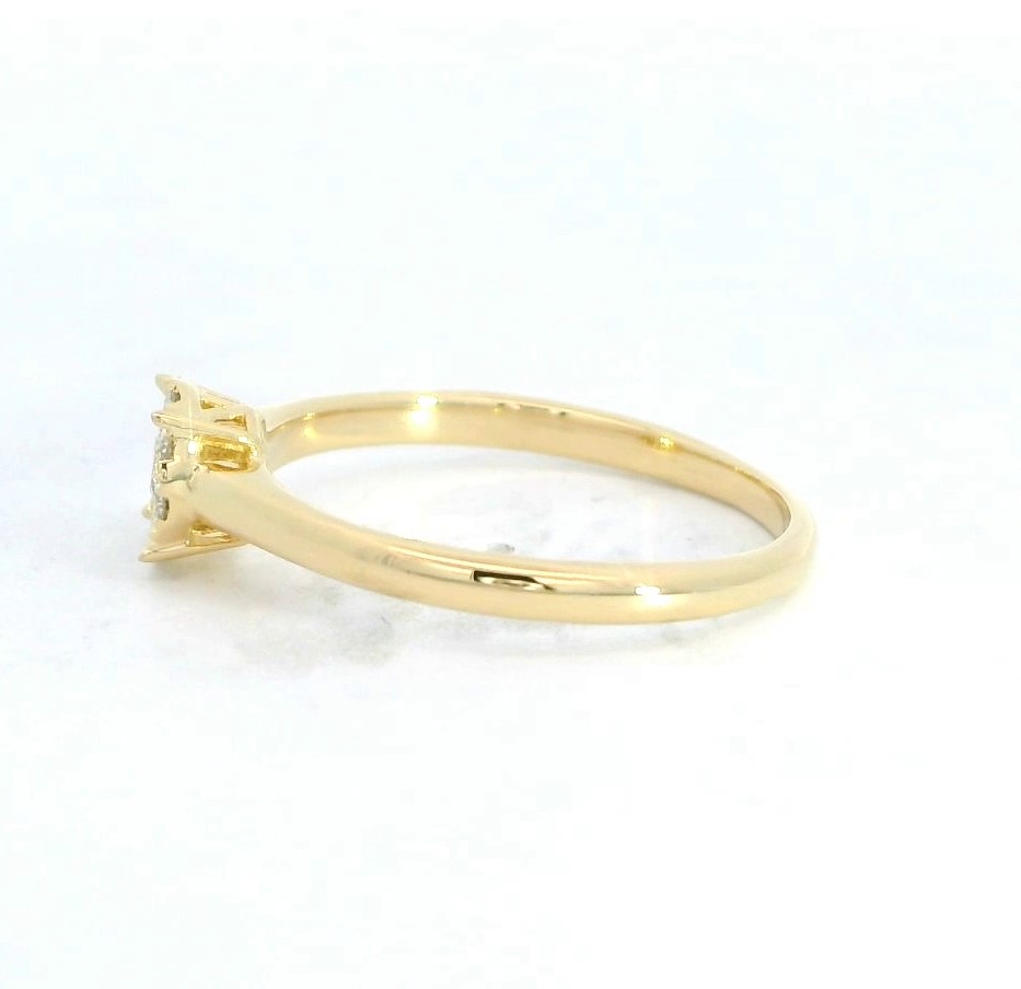 SORTIJA BRILLANTES DI 1 RD SI H 0.06 DI 9 RD SI H 0.09 CT.0.15CT TW.