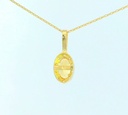 COLGANTE CITRINO SEMIPRECIOSO OVAL DE 5x3MM