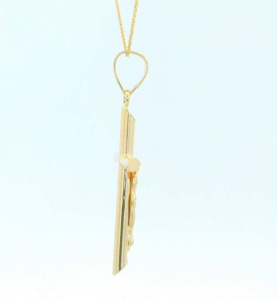 CRUZ  CON CRISTO  9 KILATES