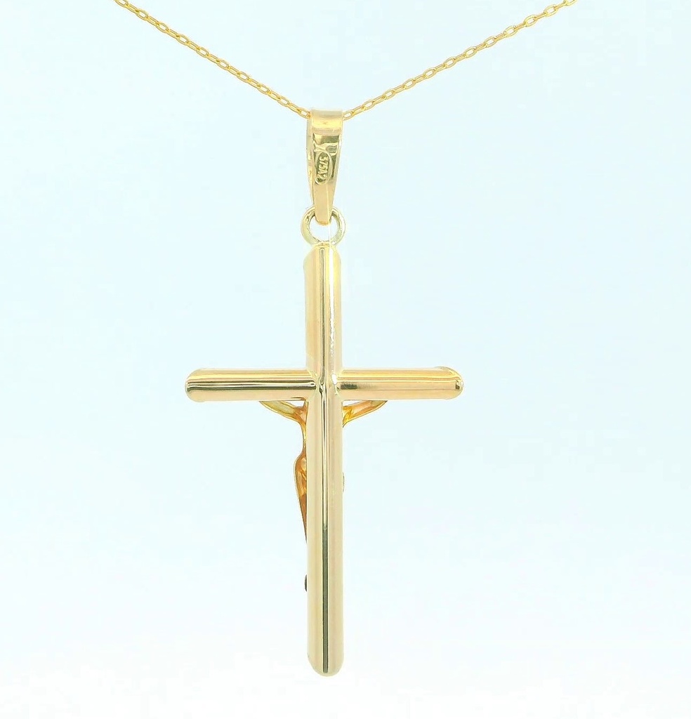 CRUZ  CON CRISTO  9 KILATES