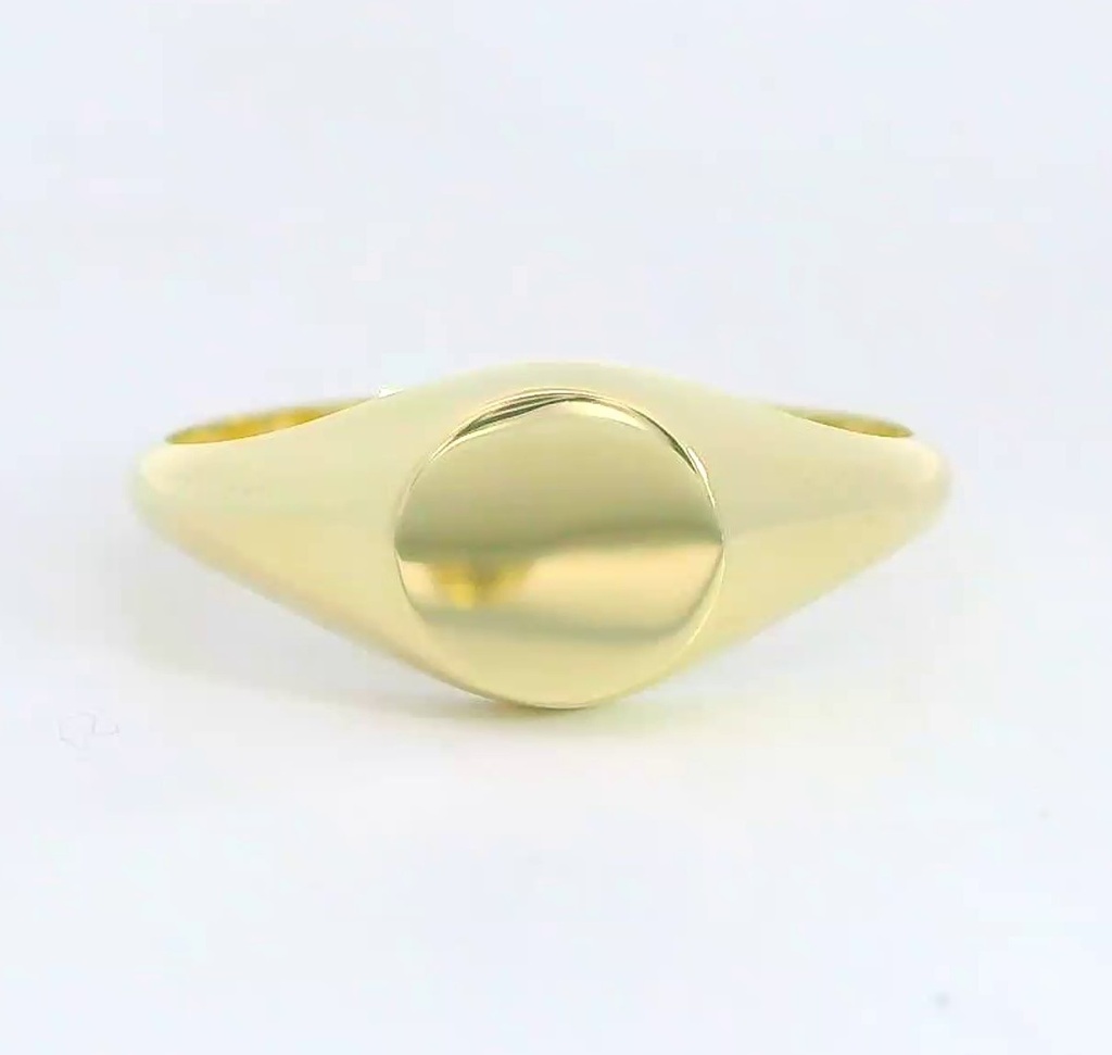 SORTIJA  SELLO REDONDO 9KILATES