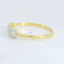 SORTIJA BICOLOR INFINITO SATINADO.9 KILATES