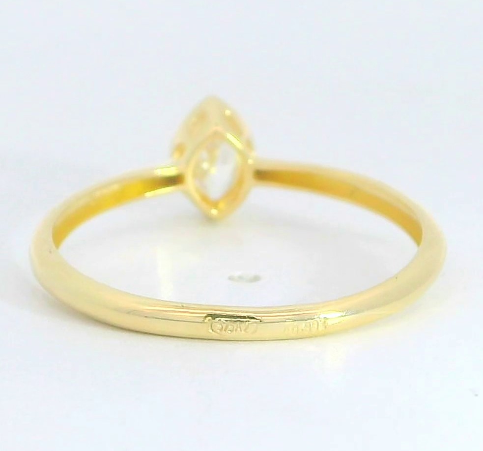 SORTIJA LANZADERA CIRCONITA 6MM.9 KILATES