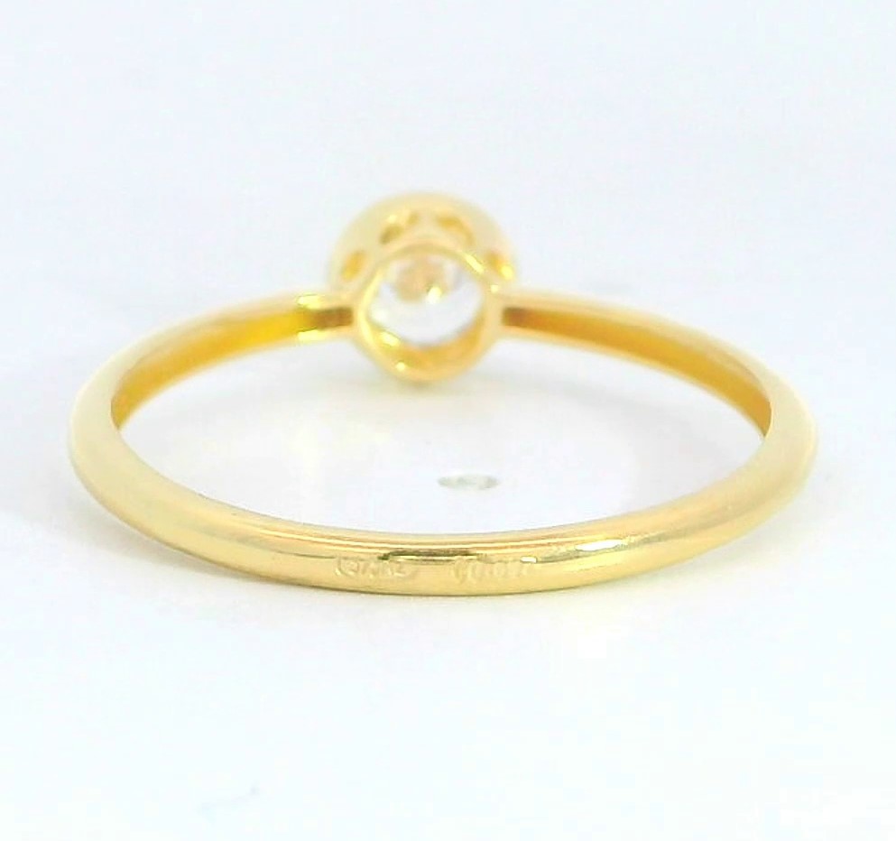 SORTIJA CIRCONITA REDONDA 5.5MM.9 KILATES