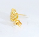 PENDIENTES LANZADERA CIRCONITA 6x4MM.9 KILATES
