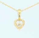 COLGANTE CIRCONITA CORAZON 5.5MM .9 KILATES