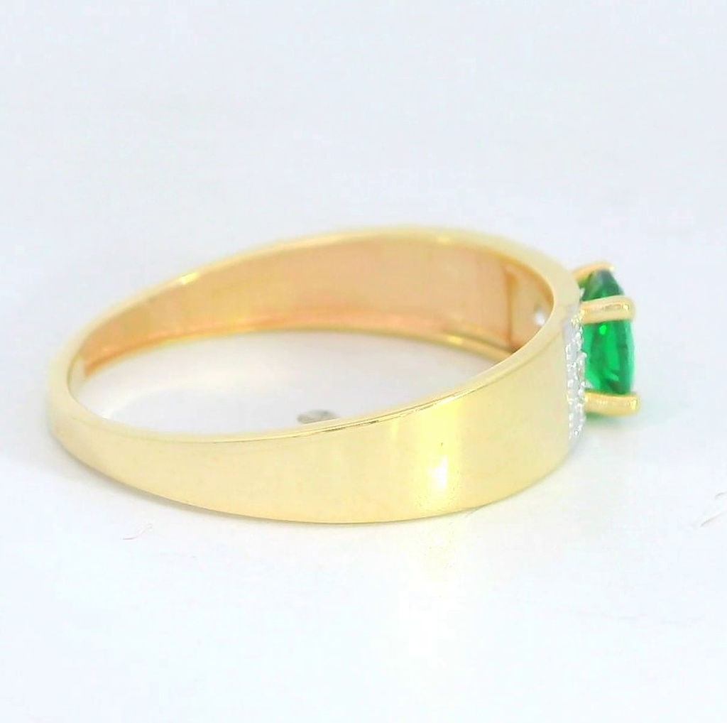 SORTIJA NANO ESMERALDA DE 5x4MM. 9KILATES