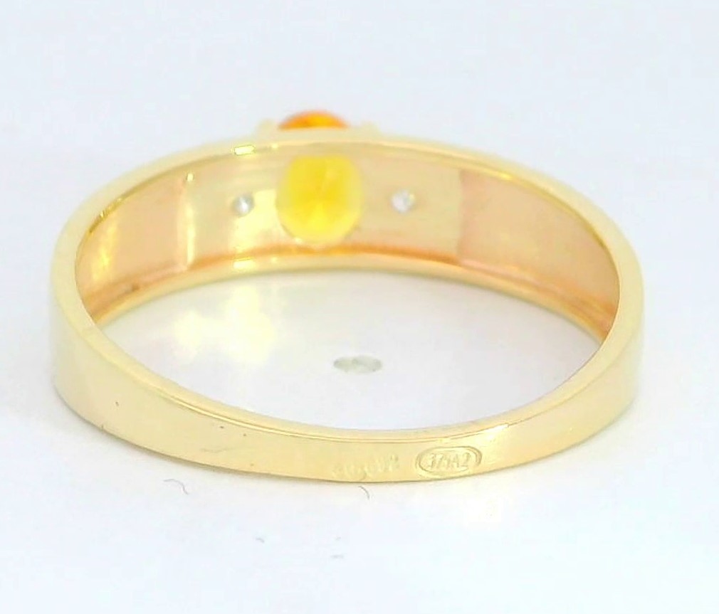 SORTIJA NANO CITRINO 5x4MM. 9KILATES