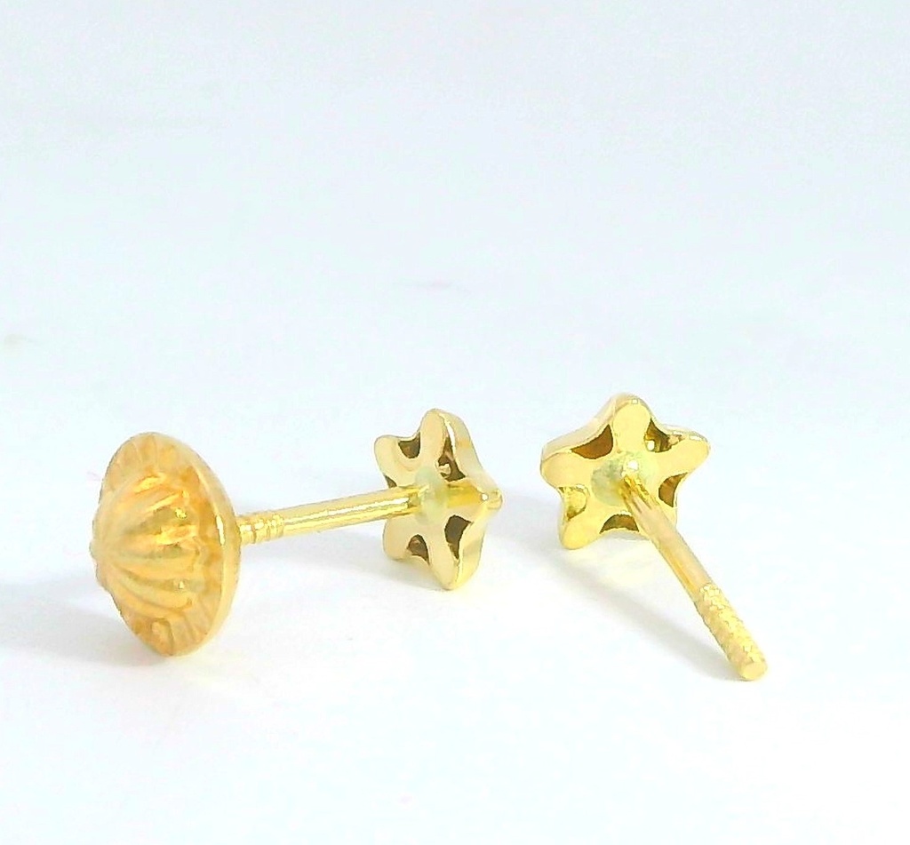 PENDIENTES ESTRELLA CON CIRCONITA.5MM.ROSCA