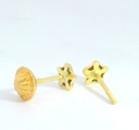 PENDIENTES ESTRELLA CON CIRCONITA.5MM.ROSCA