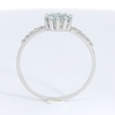 SORTIJA AGUAMARINA OVAL  5x4MM 10 BRILLANTES  1MM H-SI 0.07 CT
