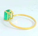 SORTIJA ESMERALDA NATURAL  7x5MM