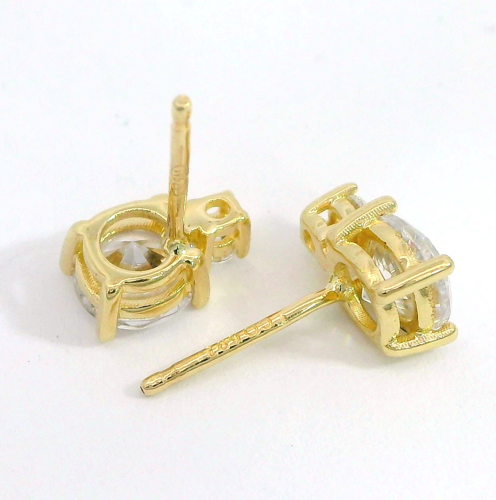 PENDIENTE RENDONDO 2 GARRAS 5MM