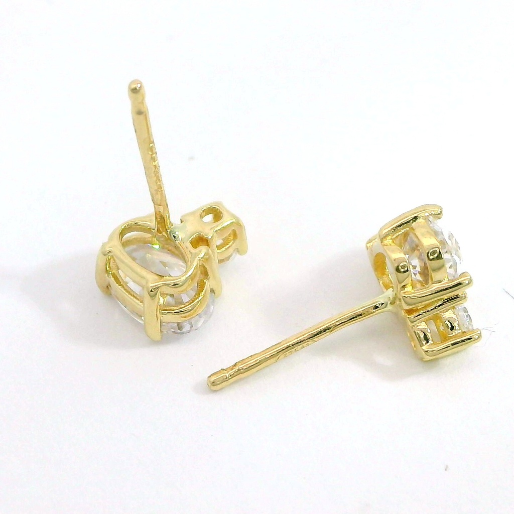 PENDIENTE OVAL 2 GARRAS 6X4MM