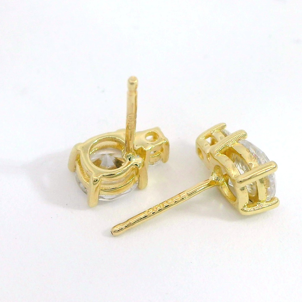 PENDIENTE CORAZON 2 GARRAS 6MM