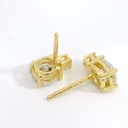 PENDIENTE CORAZON 2 GARRAS 6MM