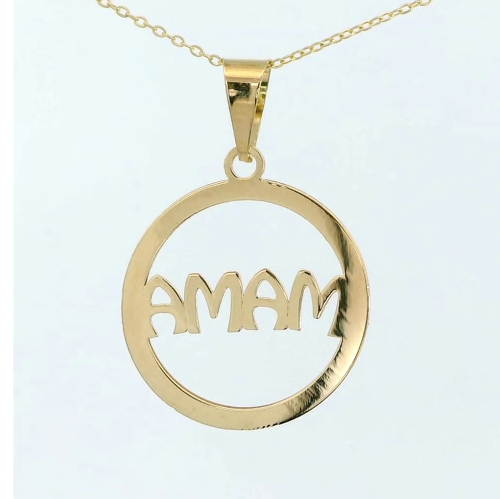 COLGANTE REDONDO MAMA CERCO PIEDRAS.15MM