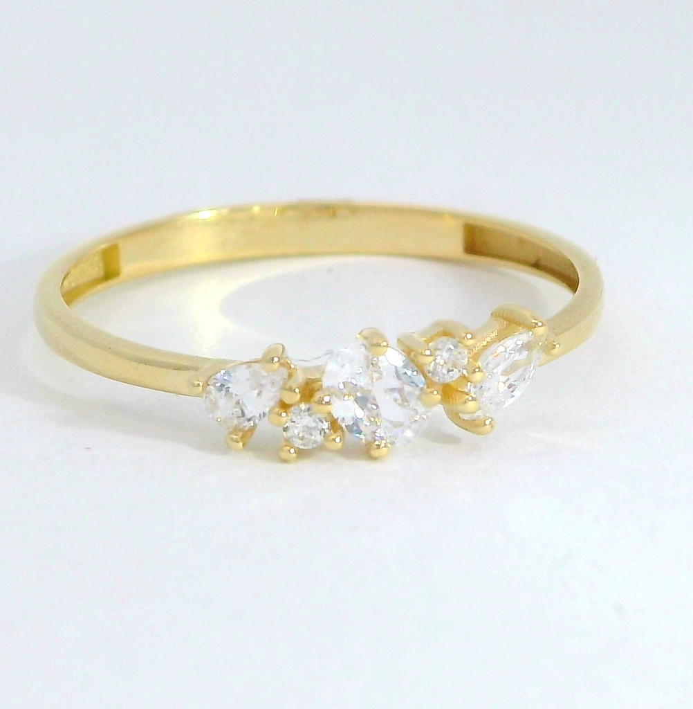 SORTIJA CIRCONITA CON GARRAS .9 KILATES