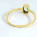 SORTIJA CIRCONITAS Y AGUAMARINA OVAL 5x3 MM.