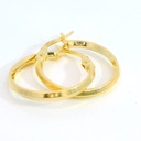 AROS LISO 18x2MM.CIERRE CATALAN.9 KILATES
