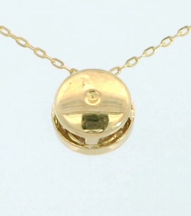 COLGANTE CHATON OR BLANCO ESTAMPACION 5MM.BRILLANTE H-SI 1. 0.05CT