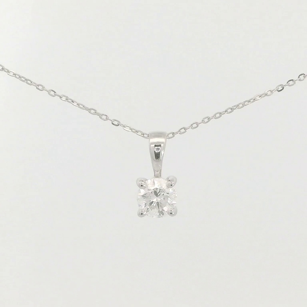 COLGANTE GARRA FUNDICION  3MM.BRILLANTE H-SI 1.  0.12CT