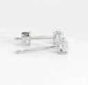 PENDIENTES GARRA FUNDICION 4MM.BRILLANTES H-SI 1.  0.14 CT TW