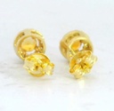 PENDIENTE CUAJO 5MM.CITRINO DE 3MM Y CIRCONITAS.