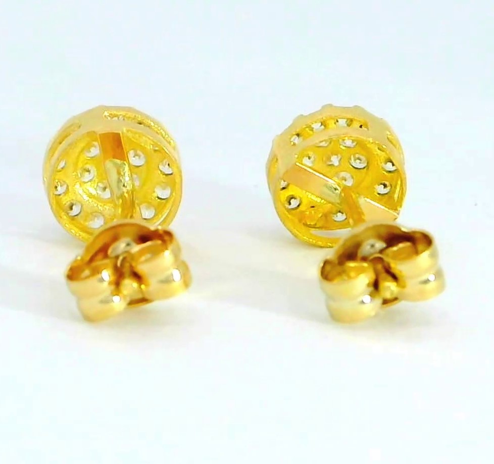PENDIENTES CUAJO CIRCONITA 7MM.PRESION