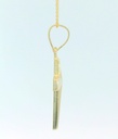 CRUZ LISA SIN CRISTO 21x12MM. 9 KILATES