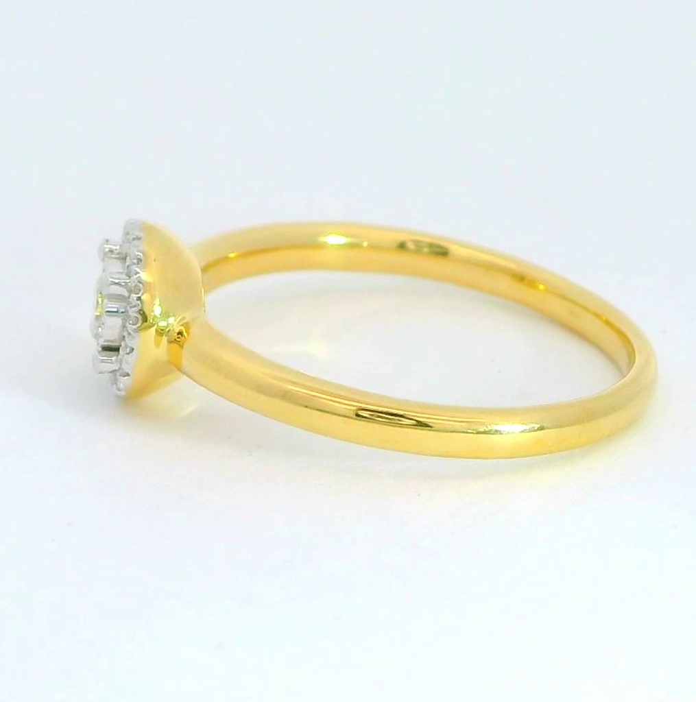 SORTIJA  BRILLANTES DI 1RD 0.10 CT 18RD 0.05. 0.15 CT TW