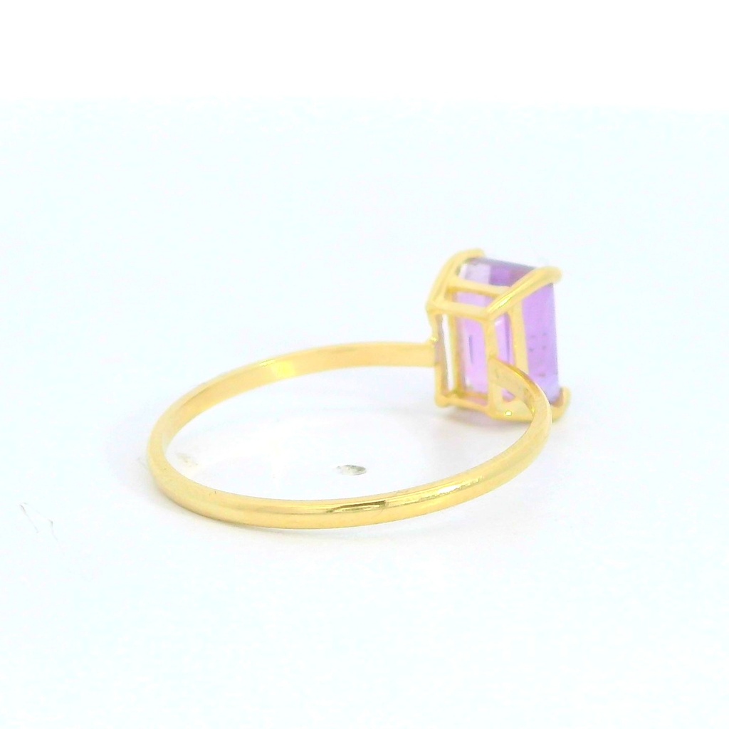SORTIJA AMATISTA SEMIPRECIOSA DE 7x5MM