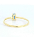 SORTIJA NANO ZAFIRO RECTANGULAR DE 5x3MM Y CIRCONITAS.9 KILATES