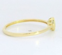 SORTIJA OVAL 6x4MM COLOR AGUAMARINA.9 KILATES