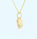 COLGANTE OVAL 6x4MM COLOR CITRINO.9 KILATES