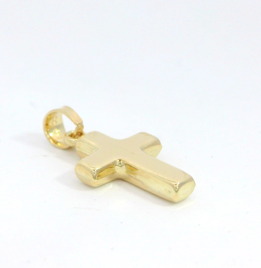 CRUZ LISA SIN CRISTO .15x10MM.9 KILATES