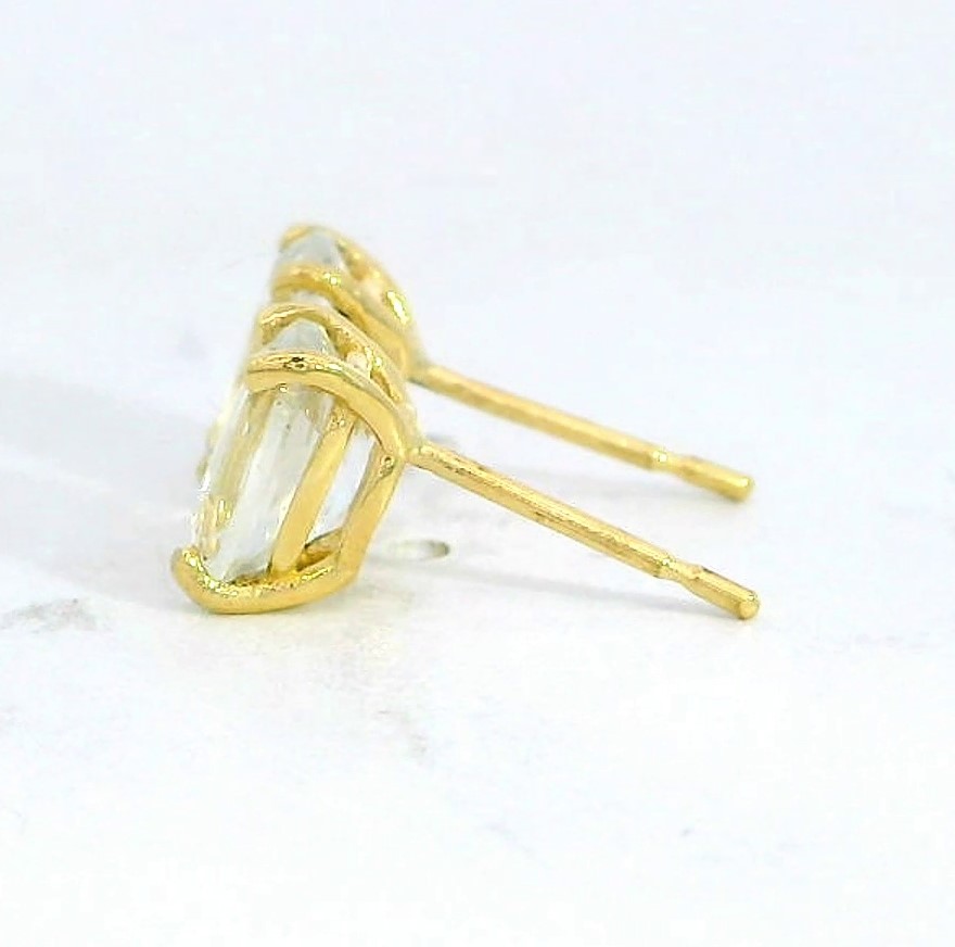 PENDIENTES TOPACIO BLANCO OVAL 7x5MM.PRESION.