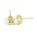 PENDIENTES TOPACIO BLANCO OVAL 7x5MM.PRESION 9KILATES