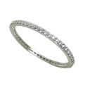 CZ INFINITY RING.WHITE GOLD.