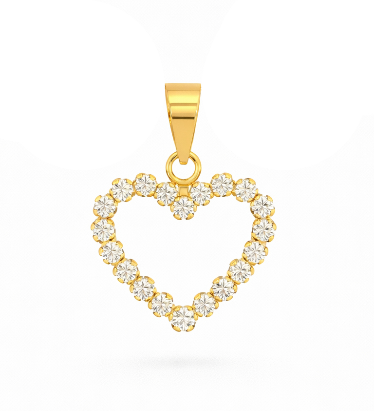 COLGANTE CORAZON PIEDRAS