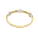 GOLD RING WITH CZ
