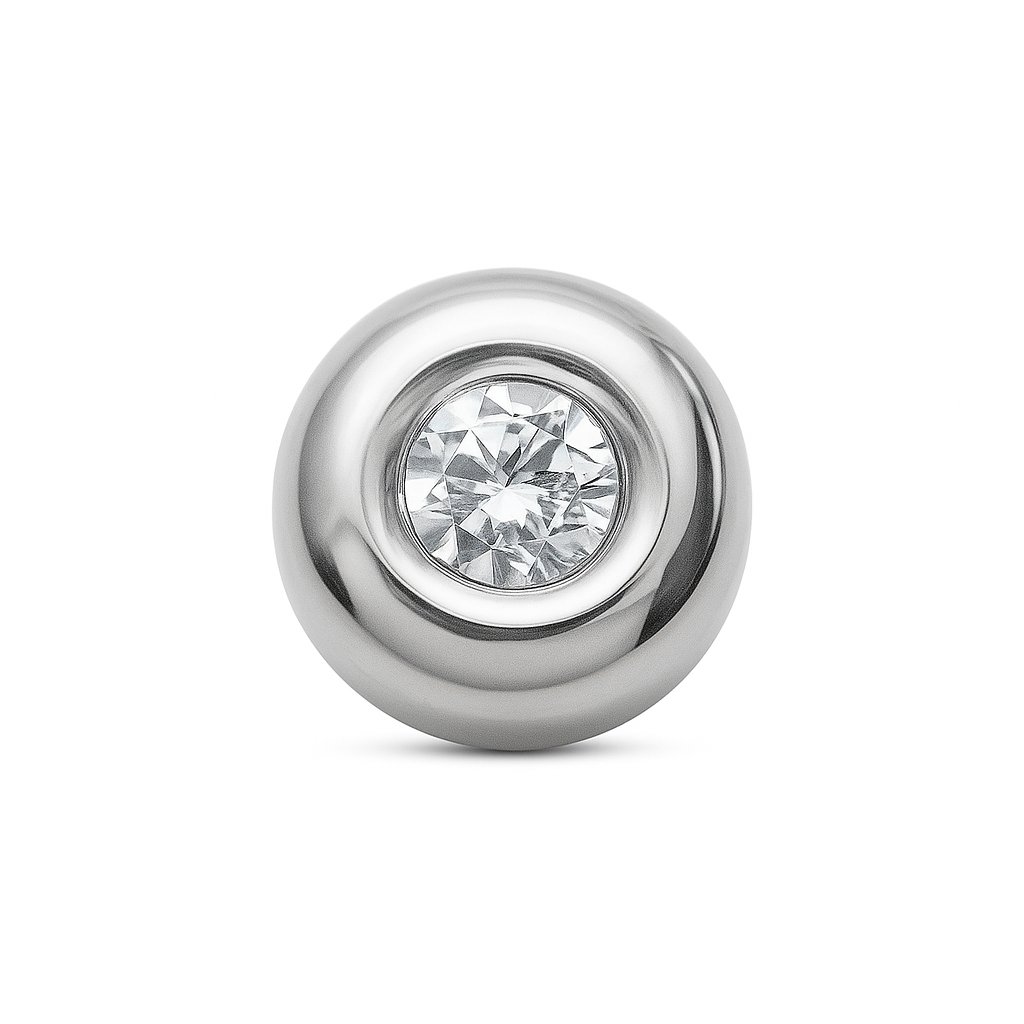 CHATON 4.5MM BRILLANTE DE 2MM 0.03 CT H-SI.