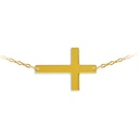 16x10MM CROSS NECKLACE.45CM.