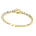 HEART AND CZ RING.