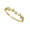 TWO TONE GOLD STARS RING.